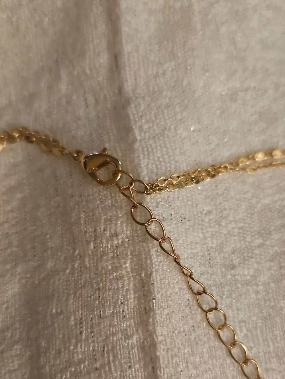 Dainty Gold Plated Layered Crystal Sun & Eye Harmony Pendant Chain Necklace